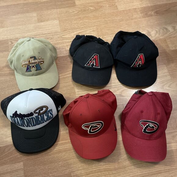 Arizona Diamondbacks Hats Lot of 6 - In Good Condition Some Vintage - Picture 2 of 16